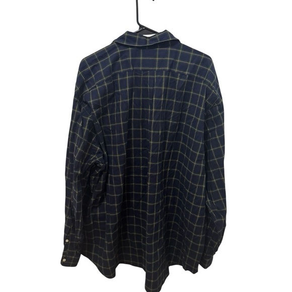 Ralph Lauren Men's Blue and Yellow Plaid Shirt Size 2XB - Picture 2 of 6
